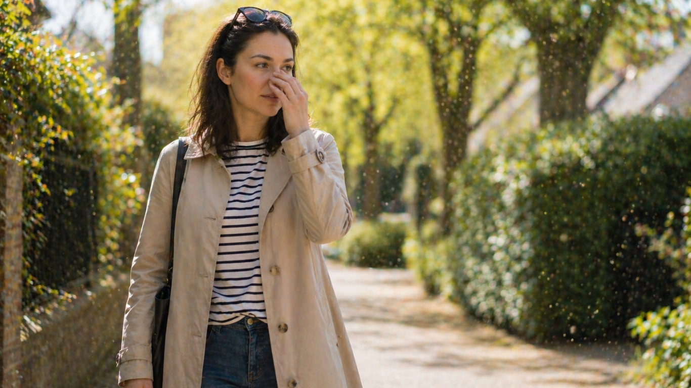 managing hayfever high pollen outdoors